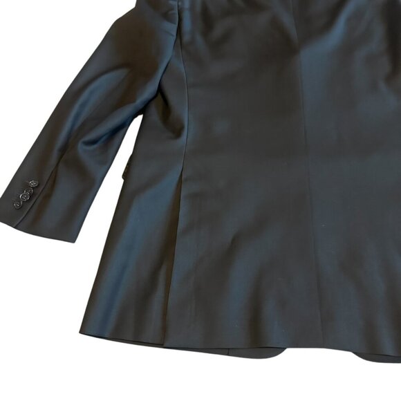 Ermenegildo Zegna Black Button-Down Blazer Jacket Sport Coat Classic Size 54R - Picture 10 of 15